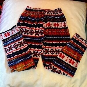 YELETE Southwest Native American Style Super Soft Little Girls MED Pajama Pants